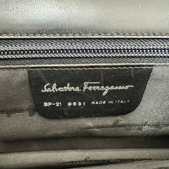 Salvatore Ferragamo Iconic Top Handle Leather Handbag - Picture 6 of 6